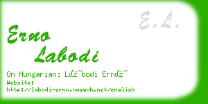 erno labodi business card